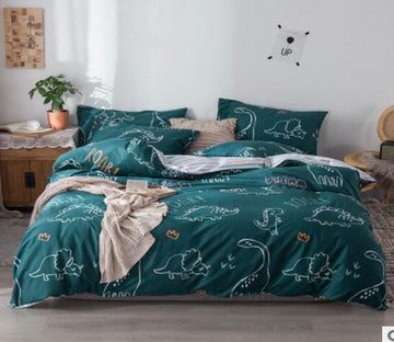 3D Line Dinosaur 14224 Bed Pillowcases Quilt