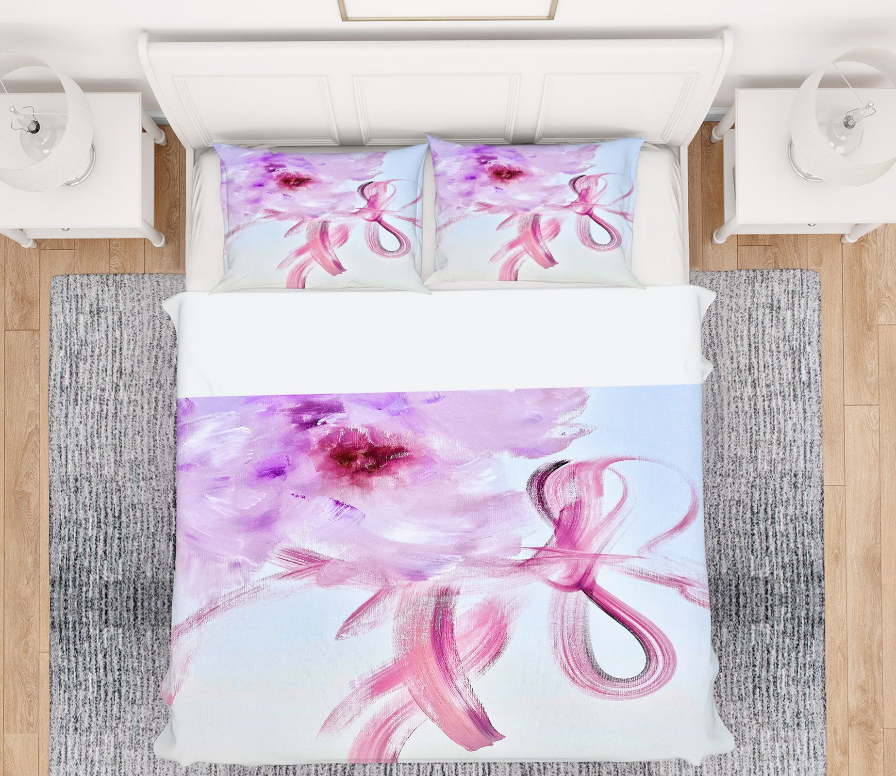 3D Pink Purple Flower 480 Skromova Marina Bedding Bed Pillowcases Quilt