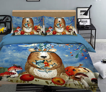 3D Mouse Mushroom Pumpkin 18121  Uta Naumann Bedding Bed Pillowcases Quilt