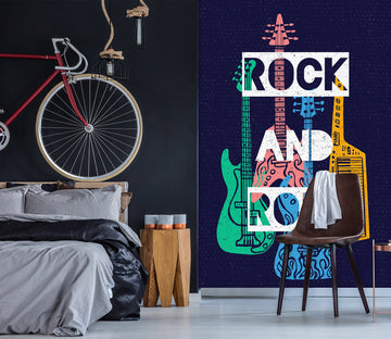 3D Guitar Bass 58093 Wall Murals