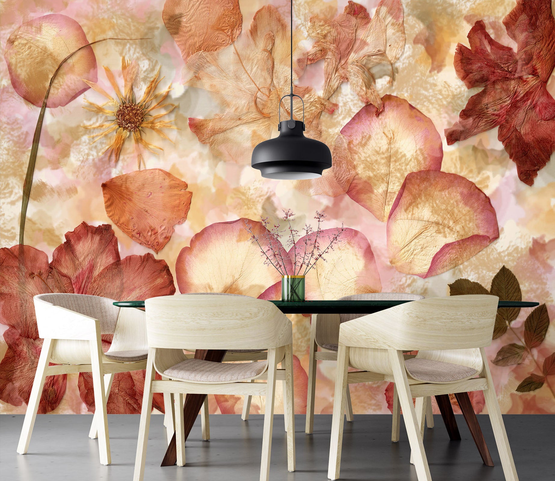 3D Flower Petals 58125 Wall Murals