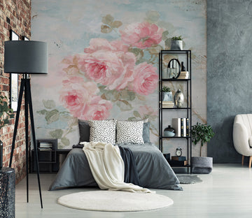 3D Pink Flowers 3170 Debi Coules Wall Mural Wall Murals