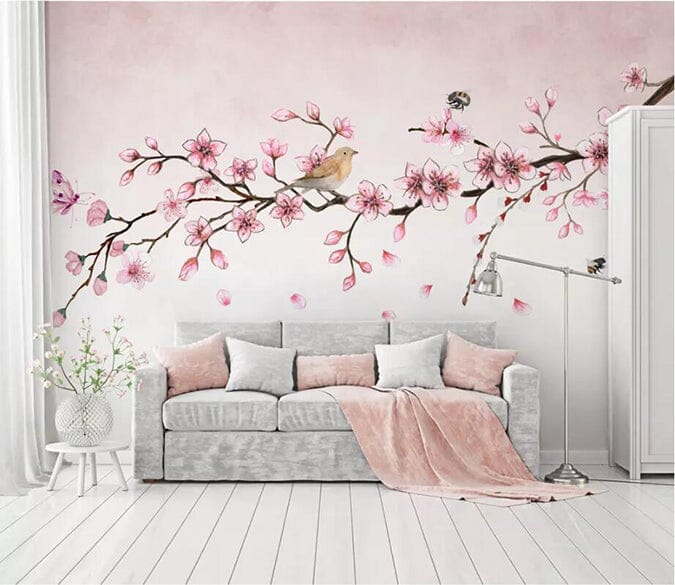 3D Peach Blossom 2759 Wall Murals Wallpaper AJ Wallpaper 2 