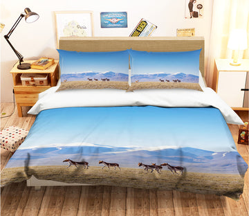 3D Prairie Sheep 020 Bed Pillowcases Quilt