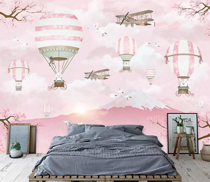 3D Pink Balloon 201 Wall Murals Wallpaper AJ Wallpaper 2 