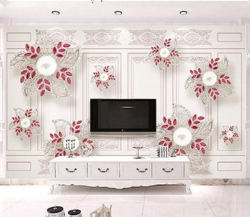 3D Leaf Flower 1159 Wall Murals Wallpaper AJ Wallpaper 2 