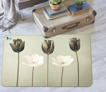 3D Simple Flower 6712 Assaf Frank Rug Non Slip Rug Mat