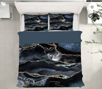 3D Black Streak 013 Uta Naumann Bedding Bed Pillowcases Quilt