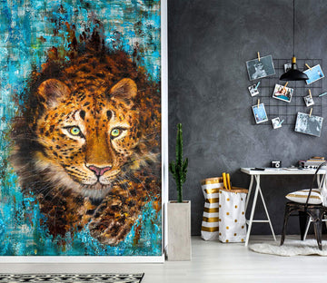 3D Painted Leopard 194 Skromova Marina Wall Mural Wall Murals