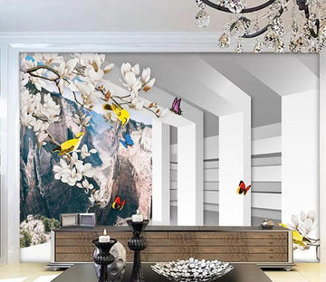 3D Flower Butterfly 920 Wall Murals Wallpaper AJ Wallpaper 2 