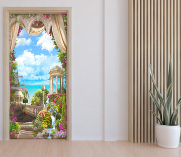 3D Flower Bush 22174 Door Mural