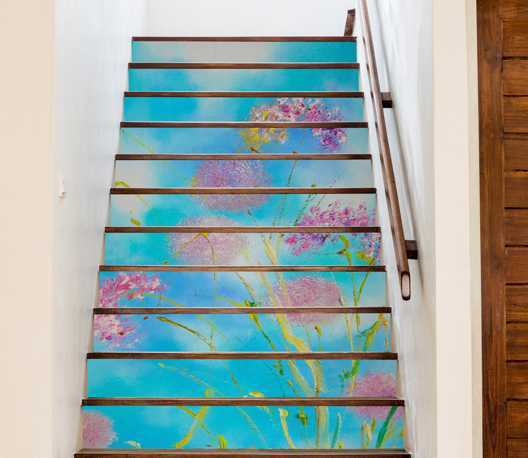 3D Sky Dandelion 836 Skromova Marina Stair Risers