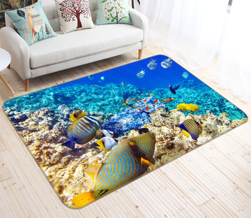 3D Seabed Fish 68140 Animal Non Slip Rug Mat