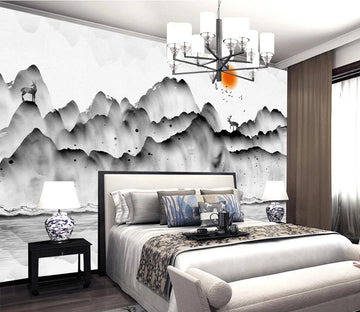 3D Black Deer WC742 Wall Murals