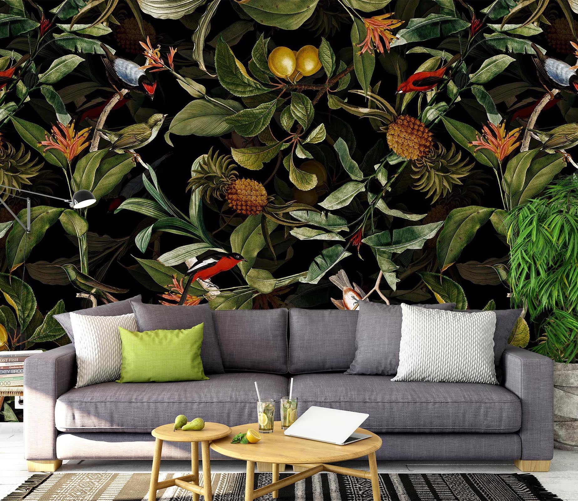 3D Lush Foliage 119 Uta Naumann Wall Mural Wall Murals