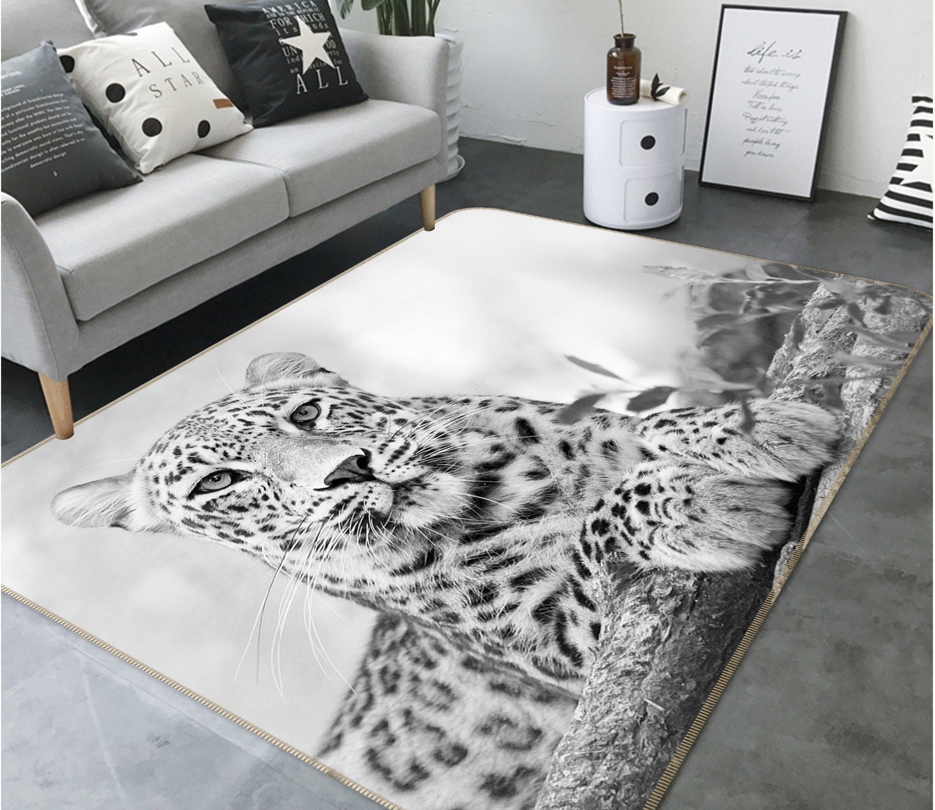 3D Tawny 640 Animal Non Slip Rug Mat Mat AJ Creativity Home 