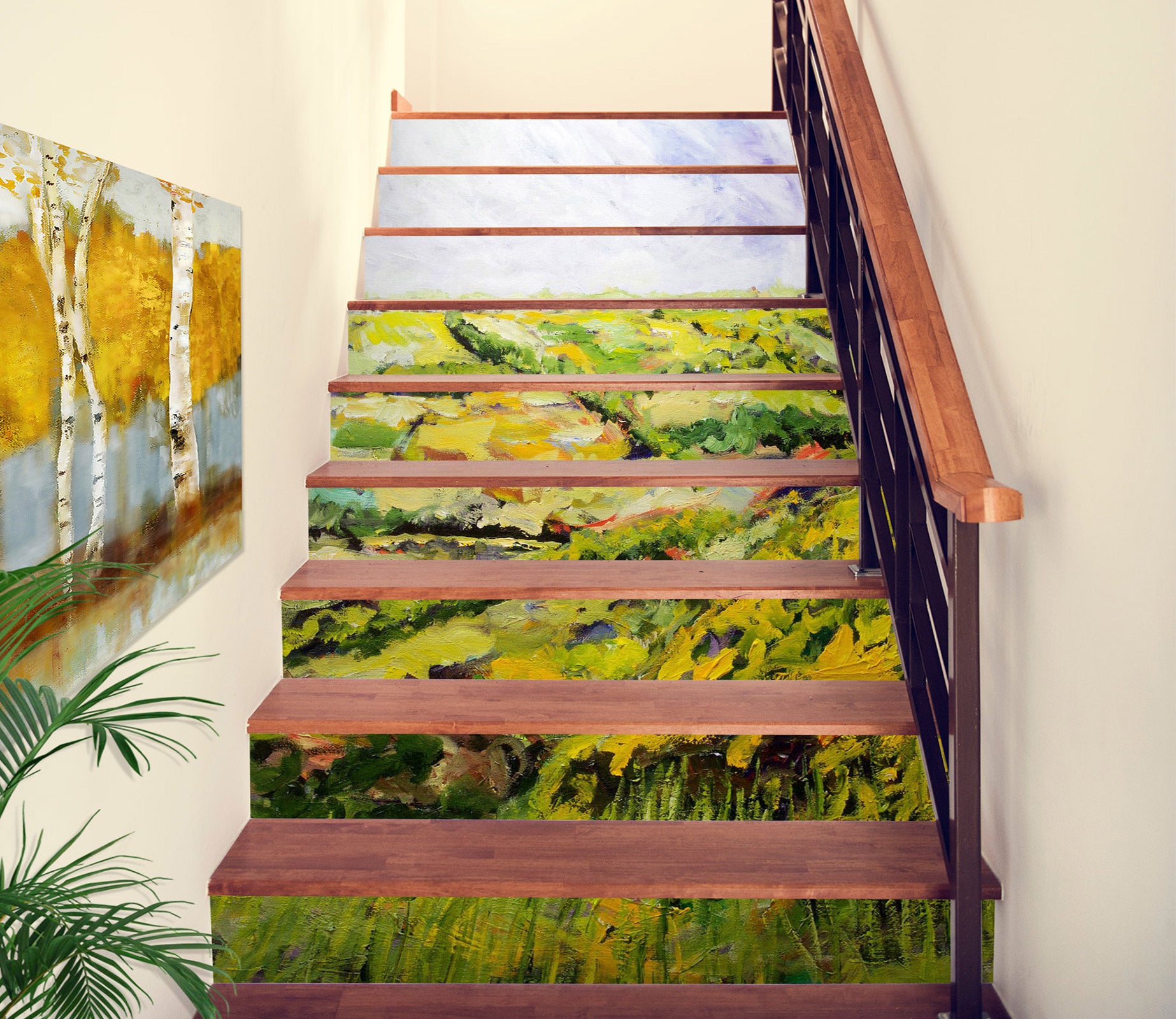 3D Grassy Hillside Field 9055 Allan P. Friedlander Stair Risers