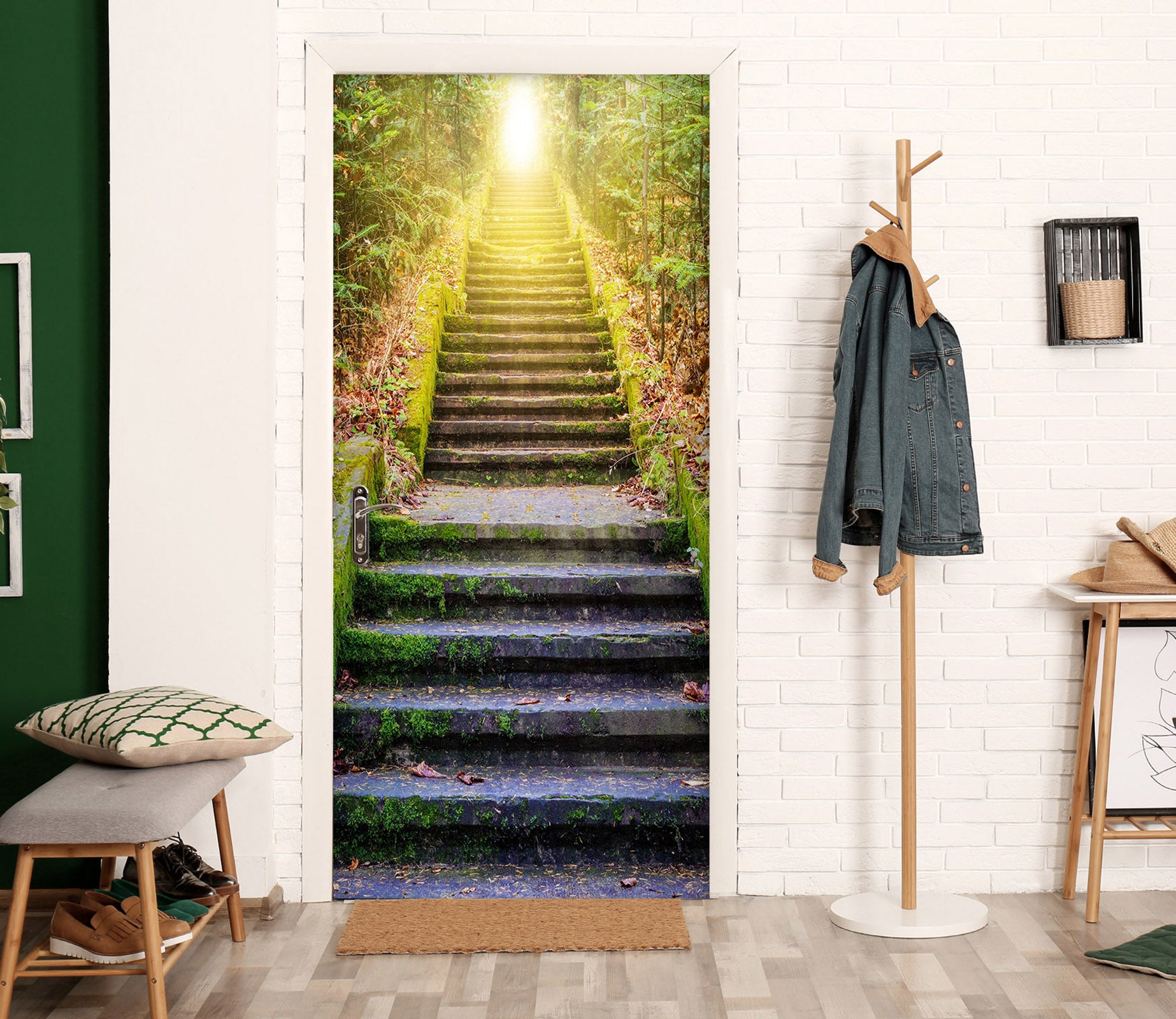 3D Stairs 22136 Door Mural