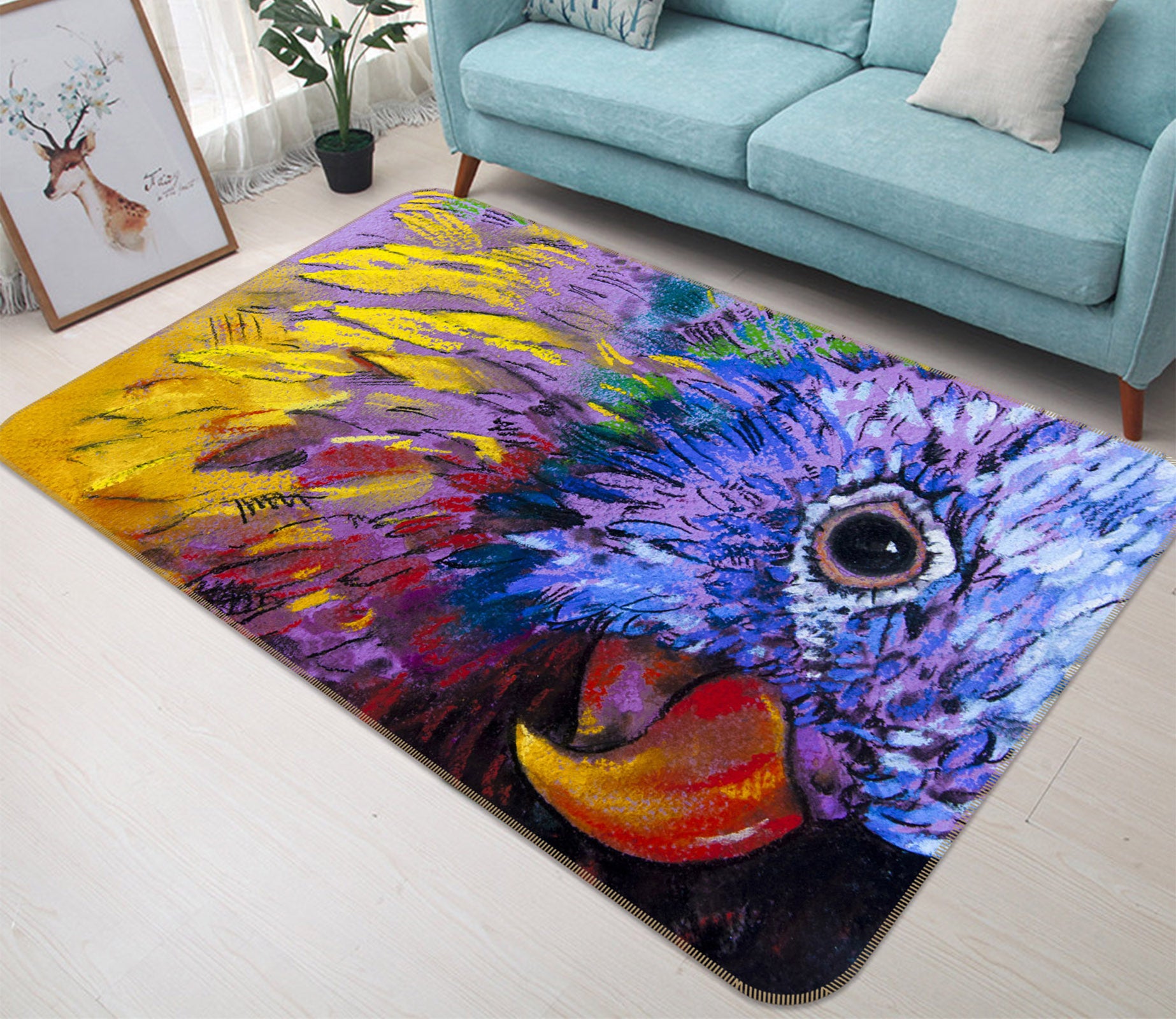 3D Bird 68239 Animal Non Slip Rug Mat