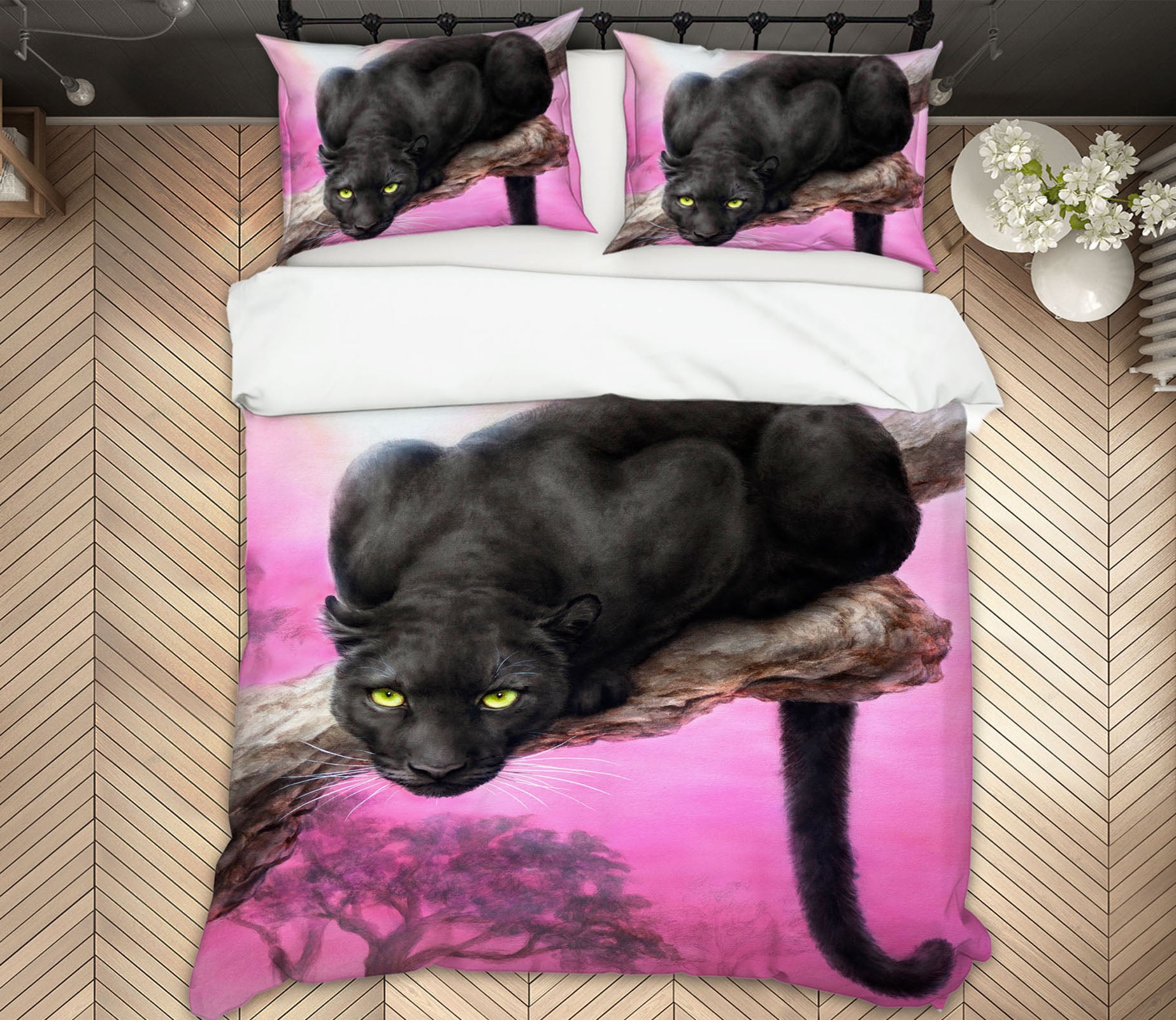 3D Black Panther 5818 Kayomi Harai Bedding Bed Pillowcases Quilt Cover Duvet Cover