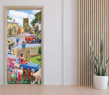 3D Garden Kid 10338 Trevor Mitchell Door Mural