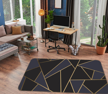 3D Triangle Pattern 77196 Non Slip Rug Mat