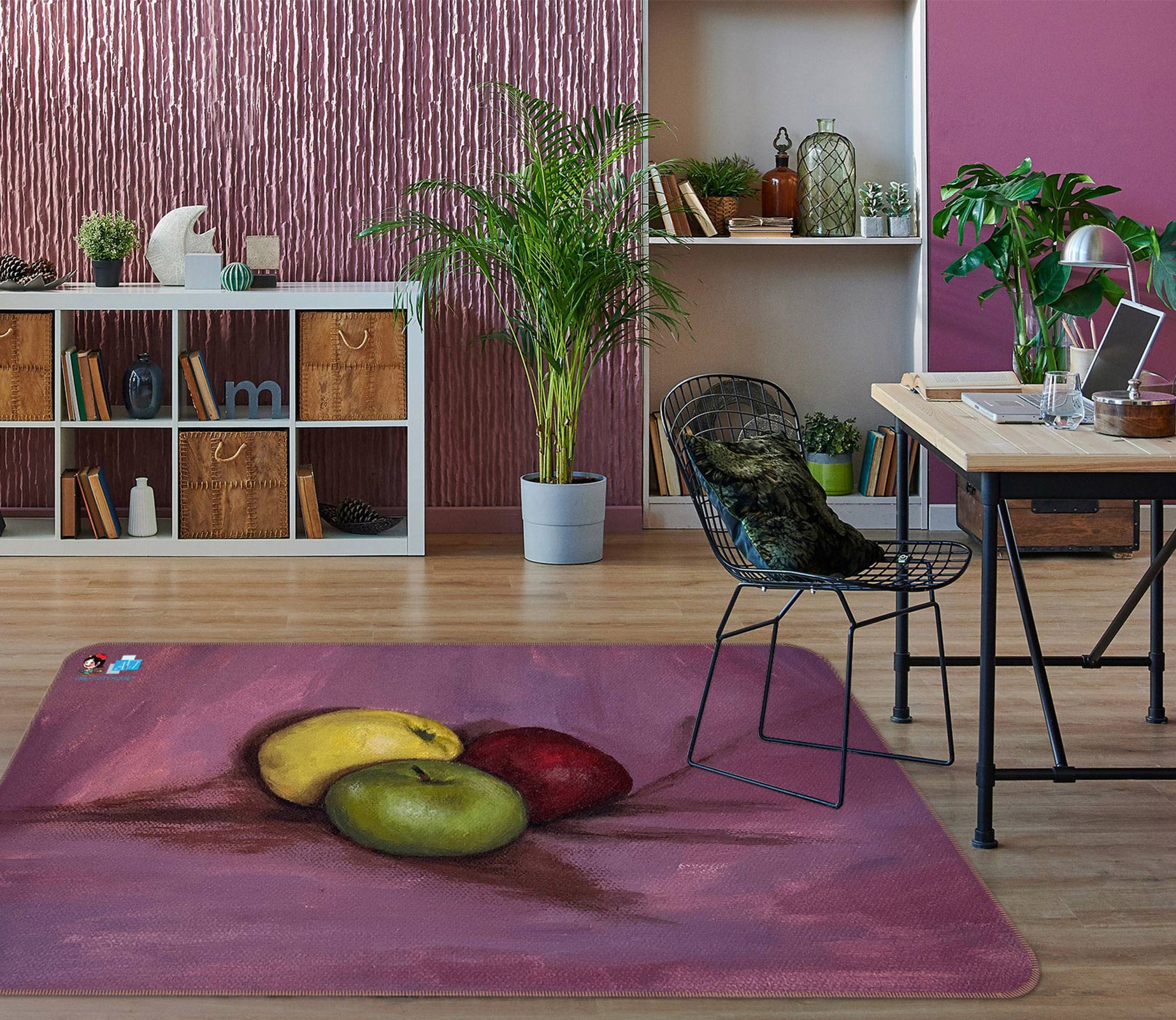 3D Fruit Oil Painting 9704 Marina Zotova Rug Non Slip Rug Mat