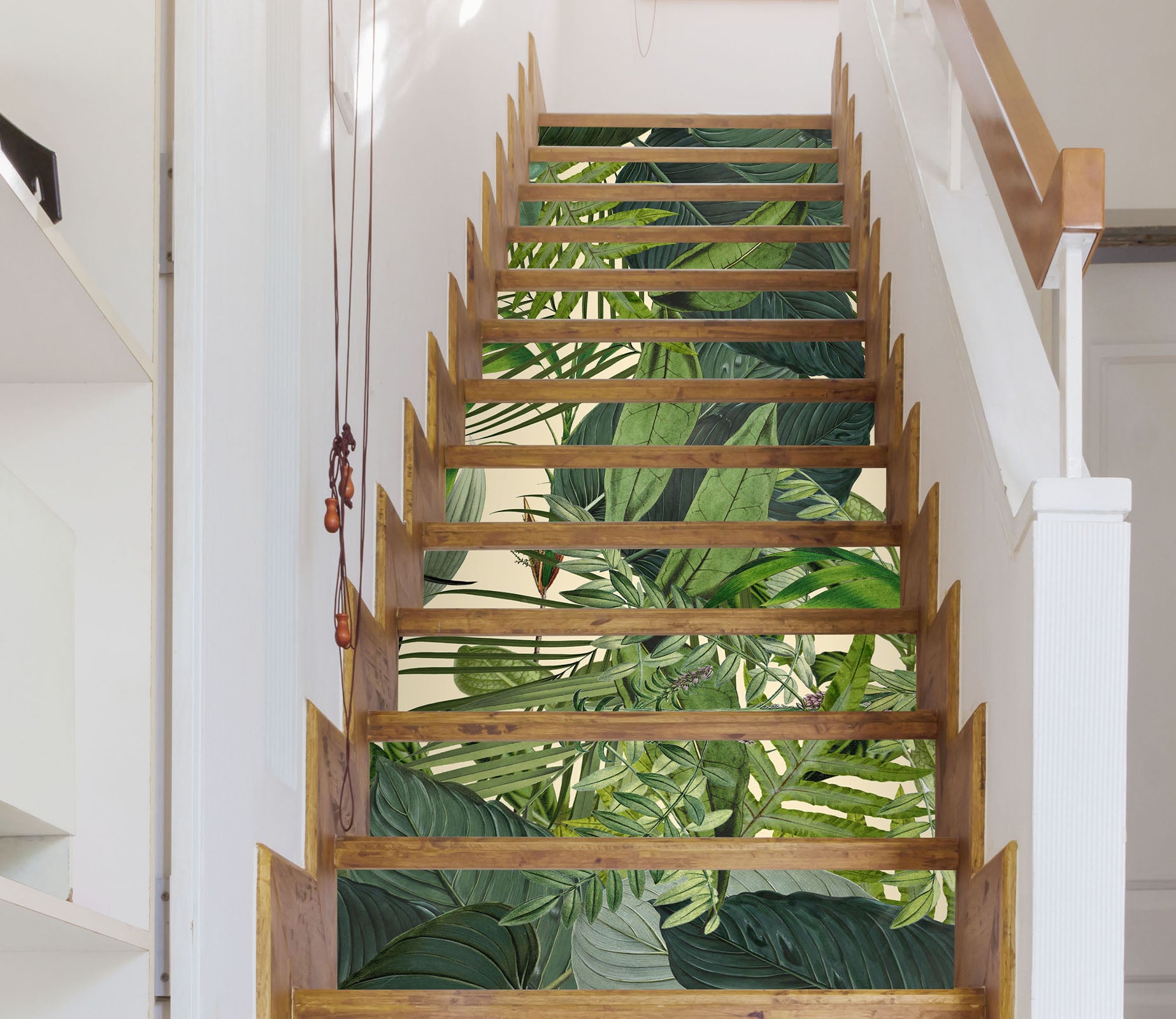 3D Jungle Leaves 109189 Andrea Haase Stair Risers