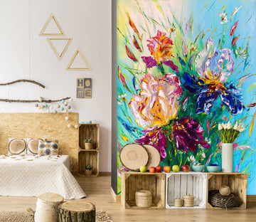 3D Painted Flowers 178 Skromova Marina Wall Mural Wall Murals