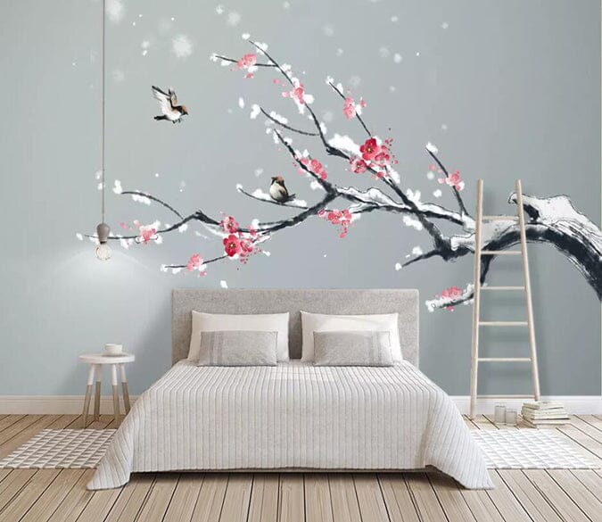 3D Red Plum 2318 Wall Murals Wallpaper AJ Wallpaper 2 