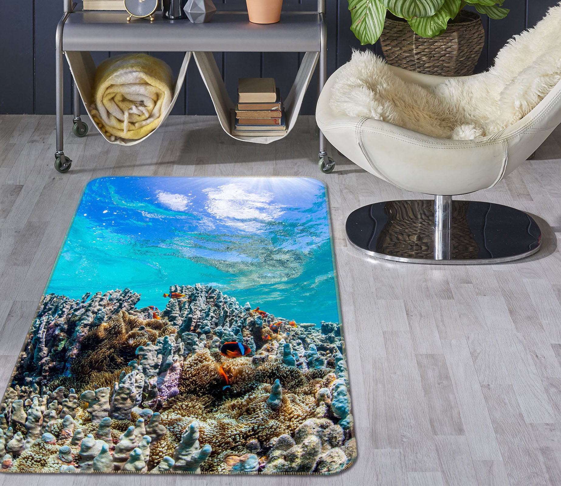 3D Coral Sea 38198 Animal Non Slip Rug Mat