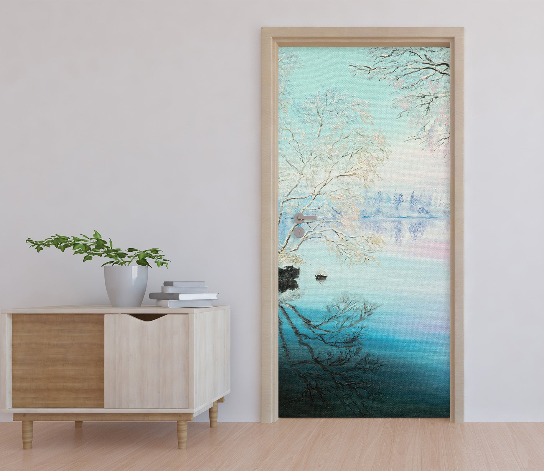 3D Lake 9448 Marina Zotova Door Mural