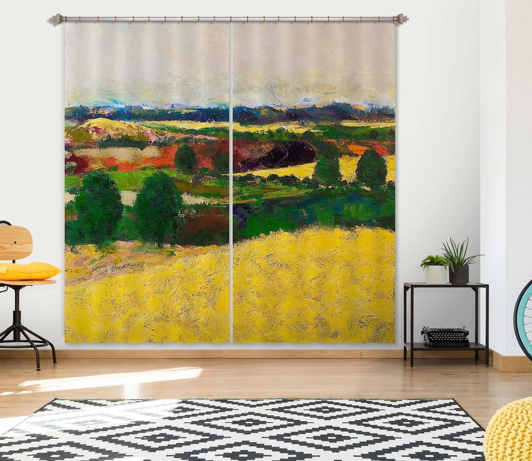 3D Golden Mound 158 Allan P. Friedlander Curtain Curtains Drapes Curtains AJ Creativity Home 