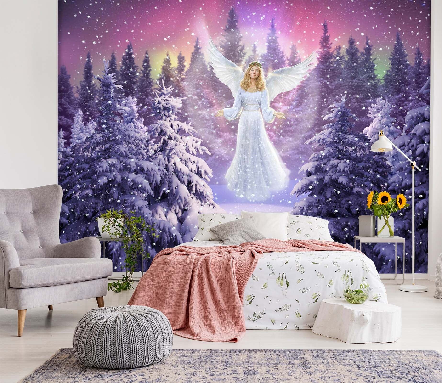 3D Snow Angel 113 Jerry LoFaro Wall Mural Wall Murals Wallpaper AJ Wallpaper 2 