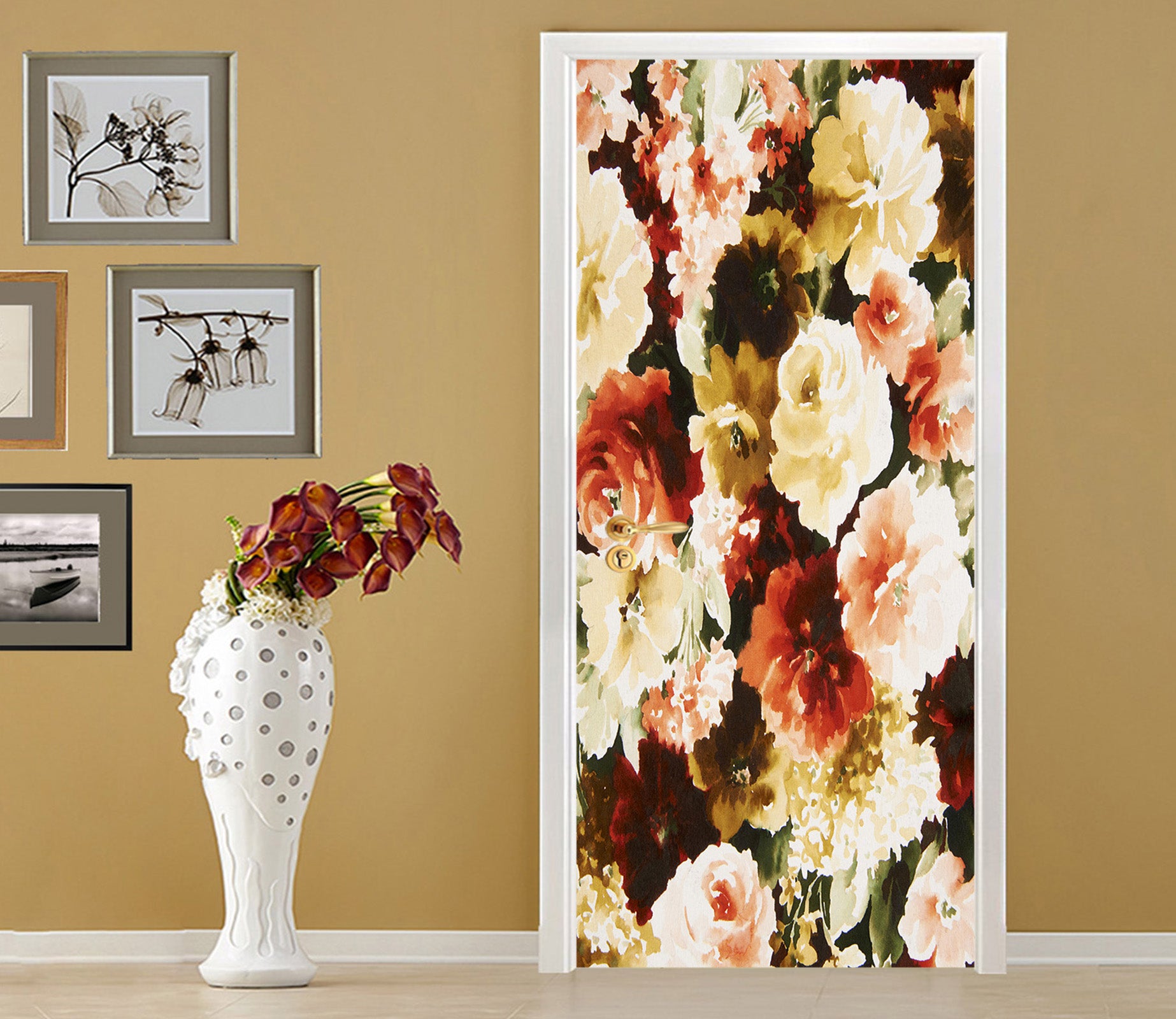 3D Flowers 25099 Door Mural