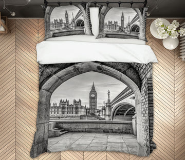 3D Building Clock Tower 8637 Assaf Frank Bedding Bed Pillowcases Quilt