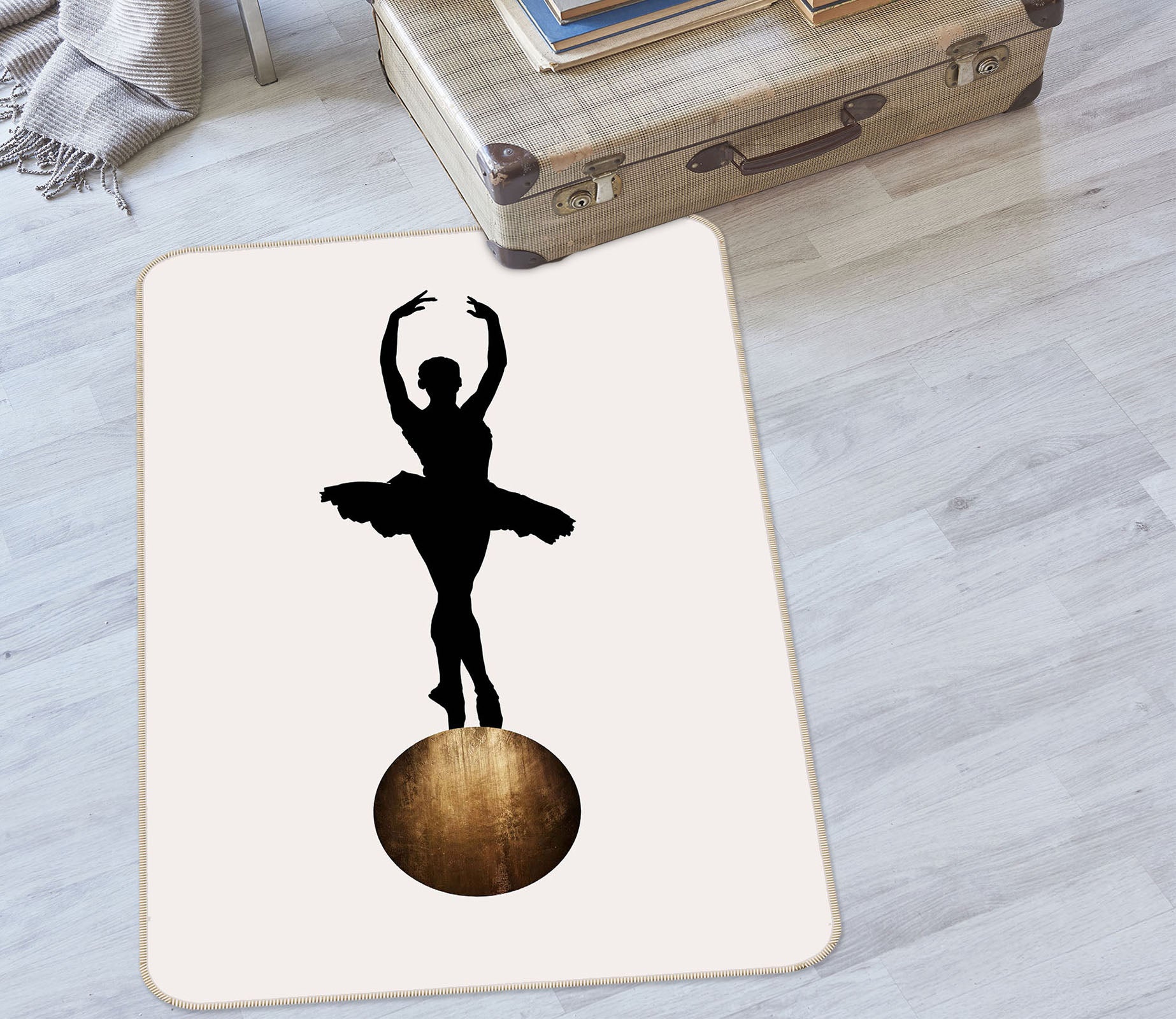 3D Prima Ballerina 1099 Boris Draschoff Rug Non Slip Rug Mat