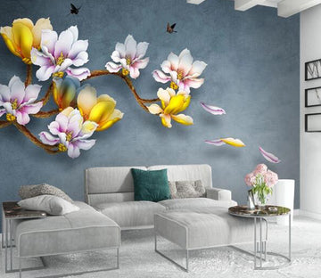 3D Peony Petals WC1350 Wall Murals