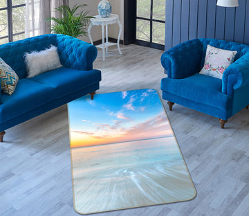 3D Sunset Sea 185 Assaf Frank Rug Non Slip Rug Mat