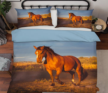 3D Horses 19211 Bed Pillowcases Quilt