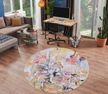 3D Art Graffiti 1365 Misako Chida Rug Round Non Slip Rug Mat