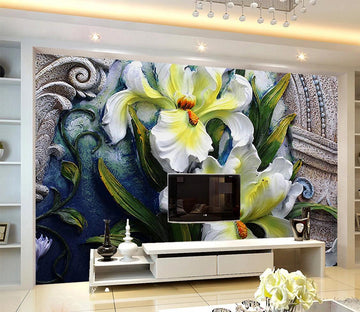 3D Carving Flower WC644 Wall Murals