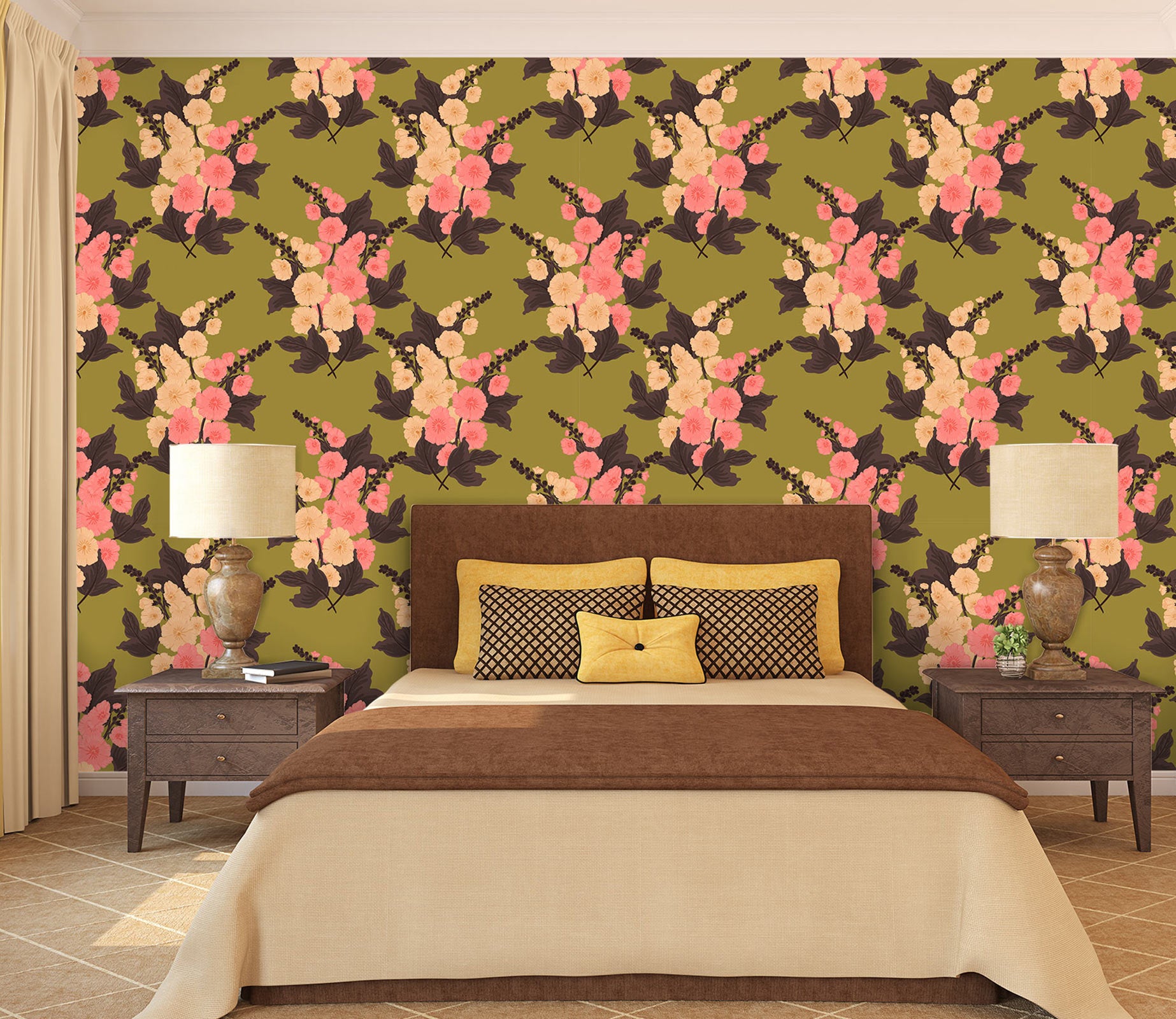 3D Pink Bouquet Pattern 12067 Kashmira Jayaprakash Wall Mural Wall Murals