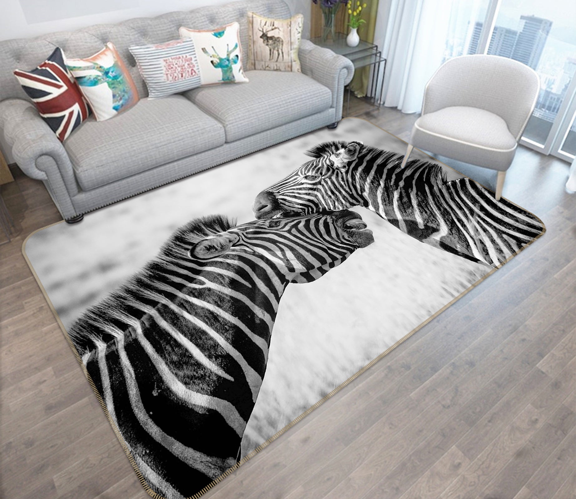 3D Zebra 82171 Animal Non Slip Rug Mat