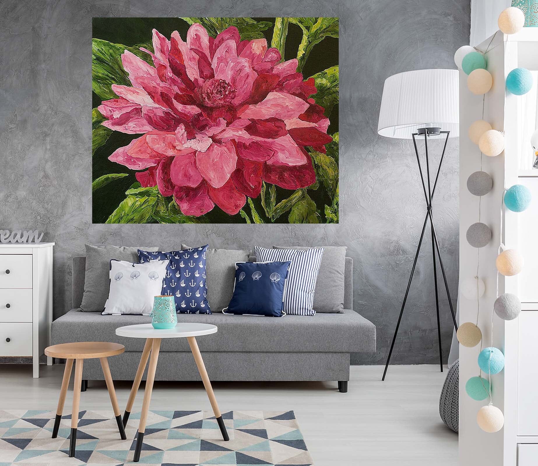 3D Pink Flowers 166 Allan P. Friedlander Wall Sticker Wallpaper AJ Wallpaper 2 