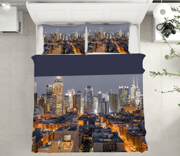 3D New York Neon 1034 Assaf Frank Bedding Bed Pillowcases Quilt