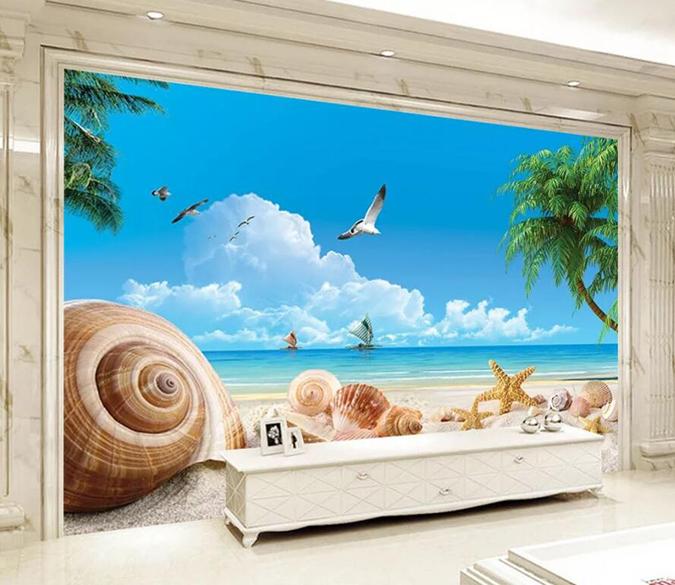 3D Seabird Lake 890 Wall Murals Wallpaper AJ Wallpaper 2 