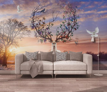 3D Elk 170 Wall Murals Wallpaper AJ Wallpaper 2 