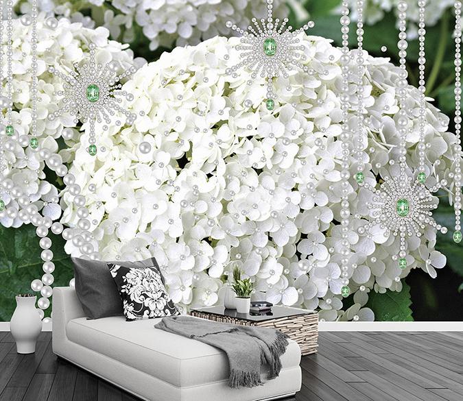 3D Flower Cluster 341 Wall Murals Wallpaper AJ Wallpaper 2 