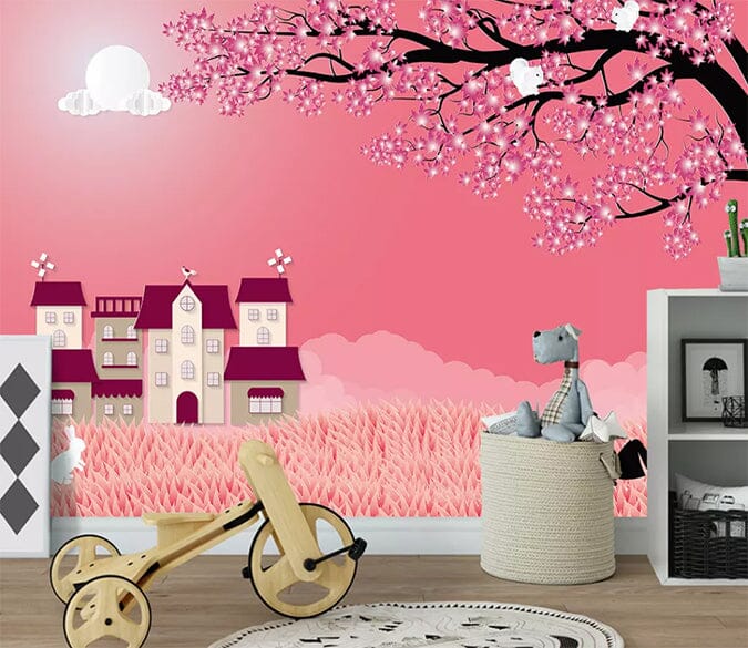 3D Cherry Tree 2373 Wall Murals Wallpaper AJ Wallpaper 2 